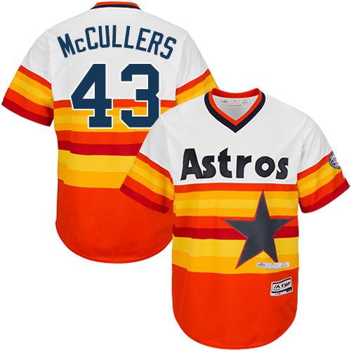 Houston Astros #43 Lance McCullers White/Orange Flexbase Authentic Collection Cooperstown Stitched Jersey Men's cheap jerseys for sale - CheapJerseys.Shop