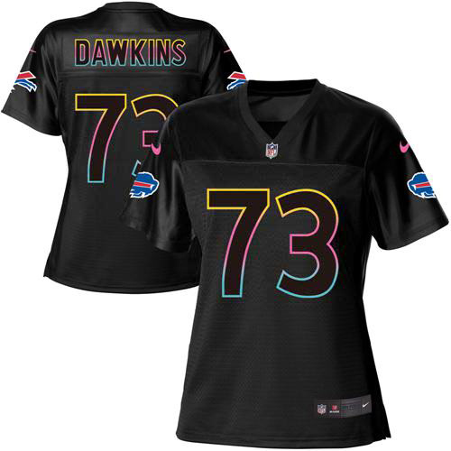 Bills #73 Dion Dawkins Black Women's Fashion Game Jersey cheap jerseys for sale - CheapJerseys.Shop