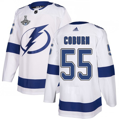 Tampa Bay Lightning #55 Braydon Coburn White Road Authentic 2020 Stanley Cup Champions Stitched Jersey Men's cheap jerseys for sale - CheapJerseys.Shop