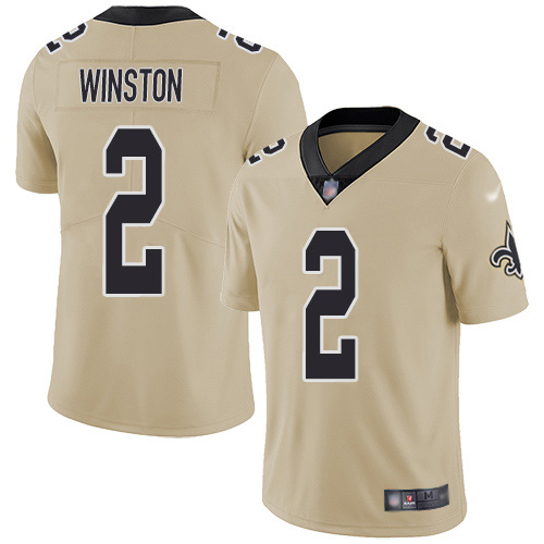 New Orleans Saints #2 Jameis Winston Gold Men's Stitched Limited Inverted Legend Jersey Men's cheap jerseys for sale - CheapJerseys.Shop