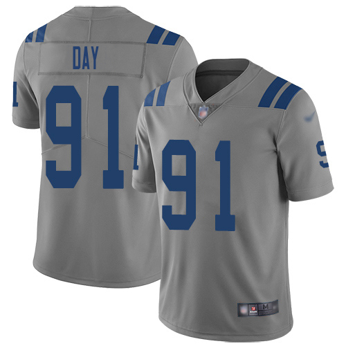 Indianapolis Colts #91 Sheldon Day Gray Youth Stitched Limited Inverted Legend Jersey Youth cheap jerseys for sale - CheapJerseys.Shop