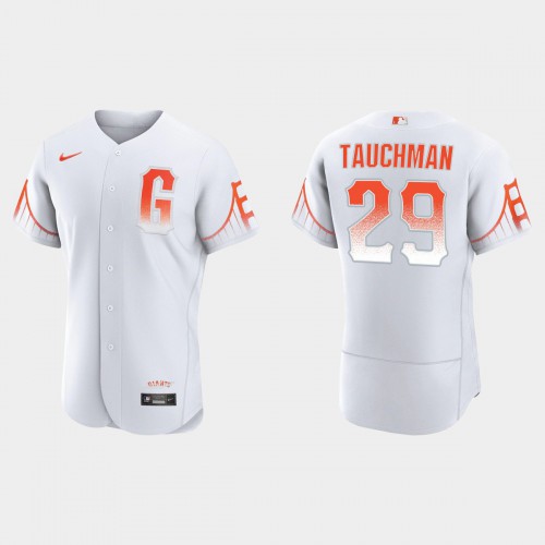 San Francisco San Francisco Giants #29 Mike Tauchman Men's 2021 City Connect Authentic White Jersey Men's cheap jerseys for sale - CheapJerseys.Shop
