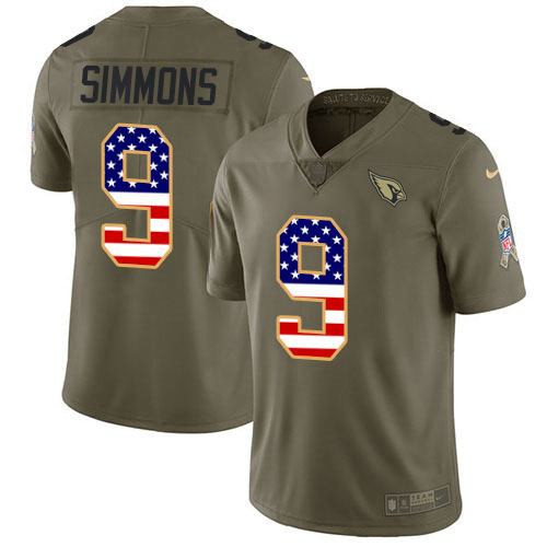 Cardinals #9 Isaiah Simmons Olive/USA Flag Youth Stitched Limited 2017 Salute To Service Jersey cheap jerseys for sale - CheapJerseys.Shop