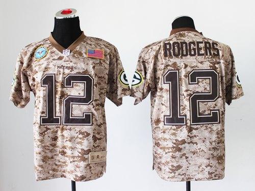 Packers #12 Aaron Rodgers Camo Men's Stitched New Elite USMC Jersey cheap jerseys for sale - CheapJerseys.Shop