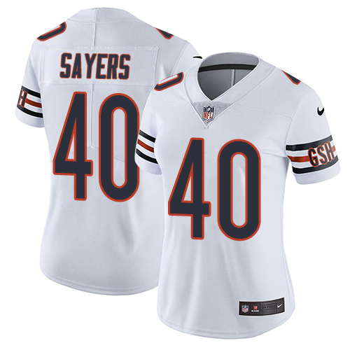 Chicago Bears #40 Gale Sayers White Women's Stitched Vapor Untouchable Limited Jersey Womens cheap jerseys for sale - CheapJerseys.Shop