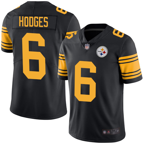 Pittsburgh Steelers #6 Devlin Hodges Black Men's Stitched Limited Rush Jersey Men's cheap jerseys for sale - CheapJerseys.Shop