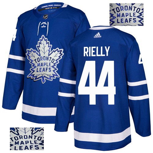 Maple Toronto Maple Leafs #44 Morgan Rielly Blue Home Authentic Fashion Gold Stitched Jersey Men's cheap jerseys for sale - CheapJerseys.Shop
