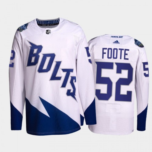 Tampa Bay Lightning #52 Callan Foote Men's 2022 Stadium Series Authentic Jersey - White Men's cheap jerseys for sale - CheapJerseys.Shop