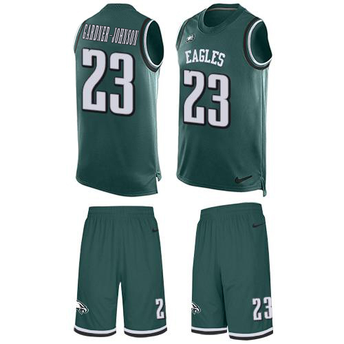 Eagles #23 C.J. Gardner-Johnson Green Team Color Men's Stitched Limited Tank Top Suit Jersey cheap jerseys for sale - CheapJerseys.Shop