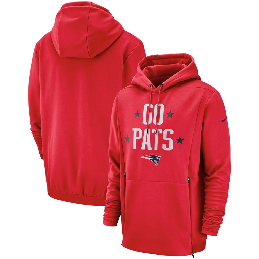 New England Patriots Sideline Local Lockup Pullover Hoodie Red cheap jerseys for sale - CheapJerseys.Shop