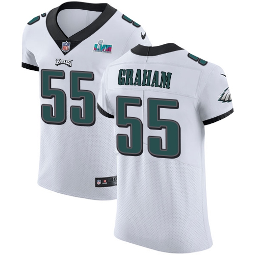 Eagles #55 Brandon Graham White Super Bowl LVII Patch Men's Stitched New Elite Jersey cheap jerseys for sale - CheapJerseys.Shop