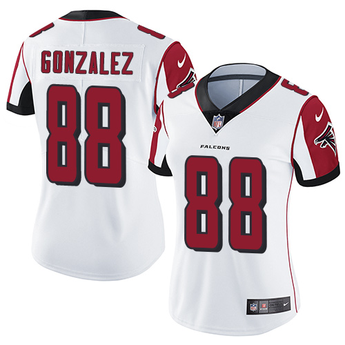 Atlanta Falcons #88 Tony Gonzalez White Women's Stitched Vapor Untouchable Limited Jersey Womens cheap jerseys for sale - CheapJerseys.Shop