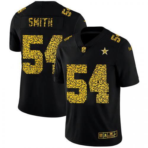 Dallas Dallas Cowboys #54 Jaylon Smith Men's Leopard Print Fashion Vapor Limited Jersey Black Men's cheap jerseys for sale - CheapJerseys.Shop