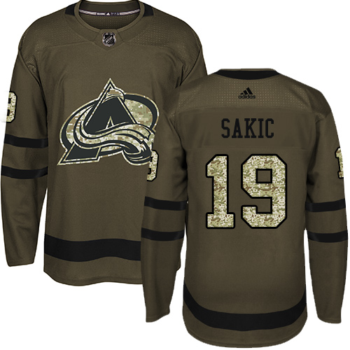 Colorado Avalanche #19 Joe Sakic Green Salute to Service Stitched Jersey Men's cheap jerseys for sale - CheapJerseys.Shop