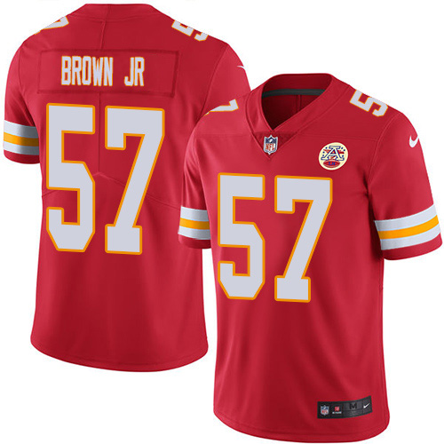 Kansas City Chiefs #57 Orlando Brown Jr. Red Team Color Men's Stitched Vapor Untouchable Limited Jersey Men's cheap jerseys for sale - CheapJerseys.Shop