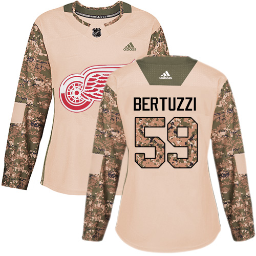Detroit Red Wings #59 Tyler Bertuzzi Camo Authentic 2017 Veterans Day Women's Stitched Jersey Womens cheap jerseys for sale - CheapJerseys.Shop