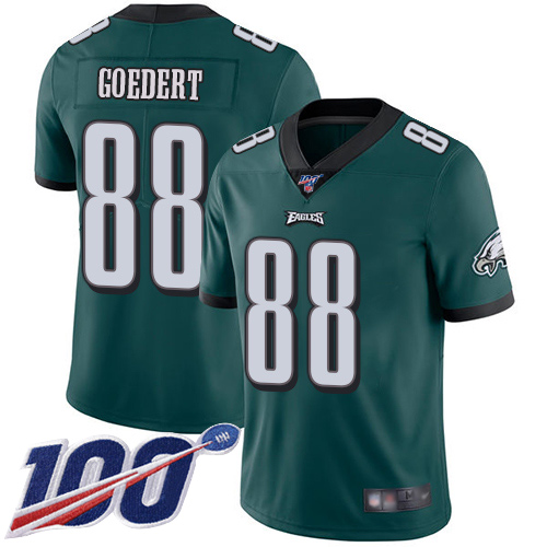 Eagles #88 Dallas Goedert Midnight Green Team Color Men's Stitched 100th Season Vapor Limited Jersey cheap jerseys for sale - CheapJerseys.Shop