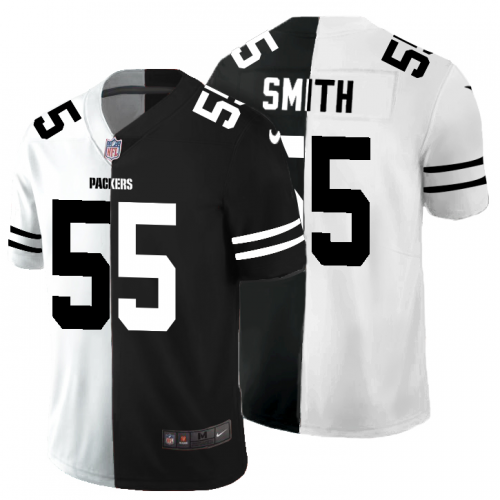 Green Bay Green Bay Packers #55 Za'Darius Smith Men's Black V White Peace Split Vapor Untouchable Limited Jersey Men's cheap jerseys for sale - CheapJerseys.Shop