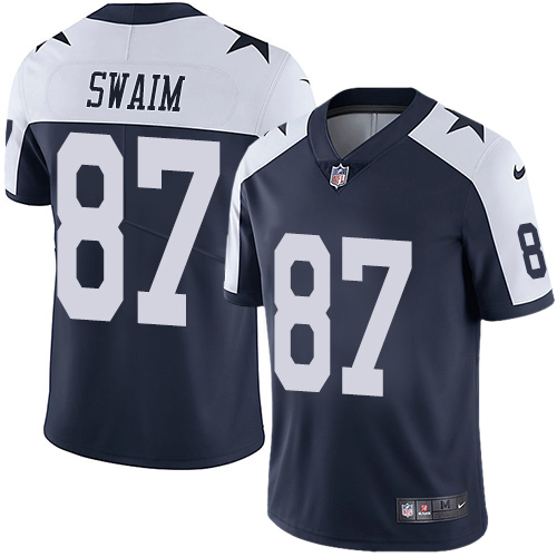 Dallas Cowboys #87 Geoff Swaim Navy Blue Thanksgiving Men's Stitched Vapor Untouchable Limited Throwback Jersey Men's cheap jerseys for sale - CheapJerseys.Shop