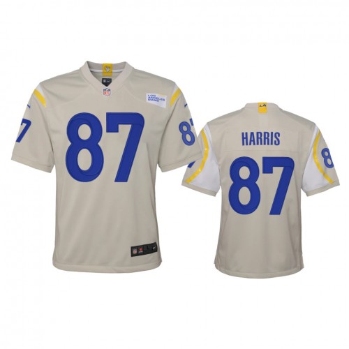 Los Angeles Los Angeles Rams #87 Jacob Harris Youth Game Jersey - Bone Youth cheap jerseys for sale - CheapJerseys.Shop