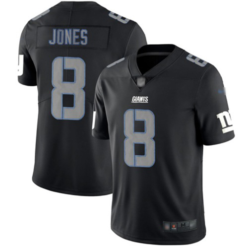 Giants #8 Daniel Jones Black Men's Stitched Limited Rush Impact Jersey cheap jerseys for sale - CheapJerseys.Shop