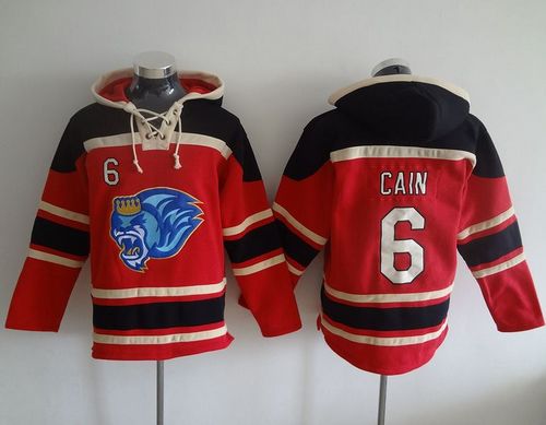 Royals #6 Lorenzo Cain Red Sawyer Hooded Sweatshirt Hoodie cheap jerseys for sale - CheapJerseys.Shop