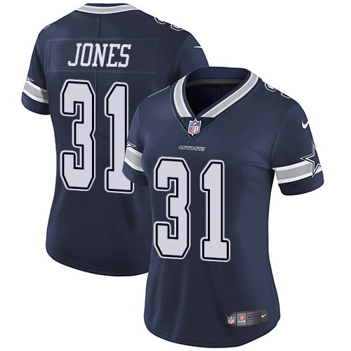 Dallas Cowboys #31 Byron Jones Navy Blue Team Color Women's Stitched Vapor Untouchable Limited Jersey Womens cheap jerseys for sale - CheapJerseys.Shop