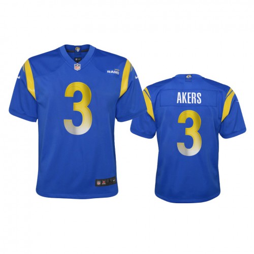 Los Angeles Los Angeles Rams #3 Cam Akers Youth Game Jersey - Royal Youth cheap jerseys for sale - CheapJerseys.Shop