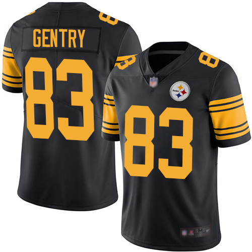 Pittsburgh Steelers #83 Zach Gentry Black Men's Stitched Limited Rush Jersey Men's cheap jerseys for sale - CheapJerseys.Shop