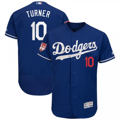 Los Angeles Dodgers #10 Justin Turner Royal 2019 Spring Training Flex Base Stitched Jersey Men's cheap jerseys for sale - CheapJerseys.Shop