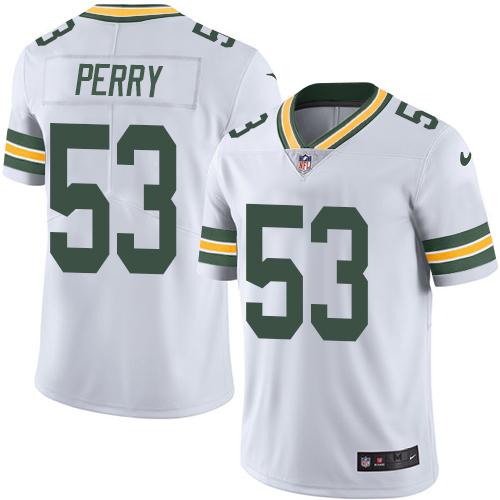 Green Bay Packers #53 Nick Perry White Men's Stitched Vapor Untouchable Limited Jersey Men's cheap jerseys for sale - CheapJerseys.Shop
