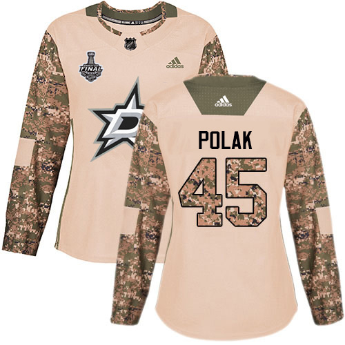 Dallas Stars #45 Roman Polak Camo Authentic 2017 Veterans Day Women's 2020 Stanley Cup Final Stitched Jersey Womens cheap jerseys for sale - CheapJerseys.Shop
