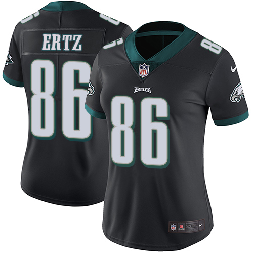 Philadelphia Eagles #86 Zach Ertz Black Alternate Women's Stitched Vapor Untouchable Limited Jersey Womens cheap jerseys for sale - CheapJerseys.Shop