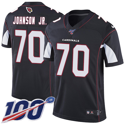 Cardinals #70 Paris Johnson Jr. Black Alternate Men's Stitched 100th Season Vapor Untouchable Limited Jersey cheap jerseys for sale - CheapJerseys.Shop