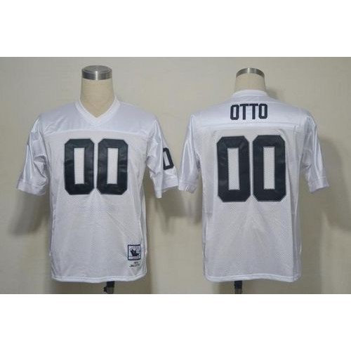 Mitchell And Ness Las Vegas Raiders #00 Jim Otto White Stitched Throwback Jersey Men's cheap jerseys for sale - CheapJerseys.Shop