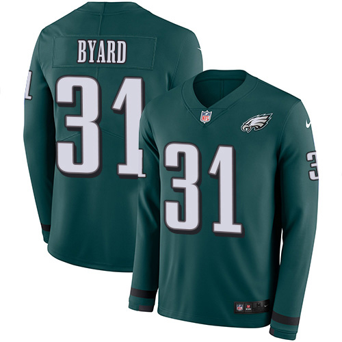 Eagles #31 Kevin Byard Green Team Color Men's Stitched Limited Therma Long Sleeve Jersey cheap jerseys for sale - CheapJerseys.Shop