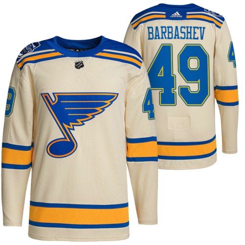 St. Louis St. Louis Blues #49 Ivan Barbashev Men's 2022 Winter Classic Authentic Jersey Cream Men's cheap jerseys for sale - CheapJerseys.Shop