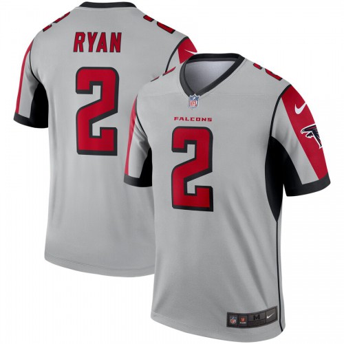 Atlanta Atlanta Falcons #2 Matt Ryan Inverted Legend Jersey Silver Men's cheap jerseys for sale - CheapJerseys.Shop