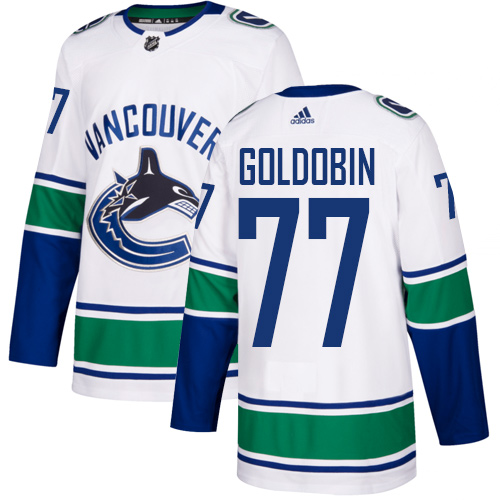 Vancouver Canucks #77 Nikolay Goldobin White Road Authentic Youth Stitched Jersey Youth cheap jerseys for sale - CheapJerseys.Shop