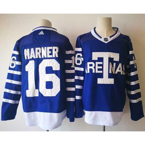 Maple Toronto Maple Leafs #16 Mitchell Marner Blue Authentic 1918 Arenas Throwback Stitched Jersey Men's cheap jerseys for sale - CheapJerseys.Shop