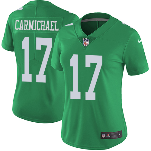 Philadelphia Eagles #17 Harold Carmichael Green Women's Stitched Limited Rush Jersey Womens cheap jerseys for sale - CheapJerseys.Shop