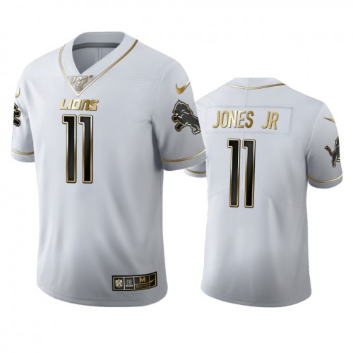 Detroit Detroit Lions #11 Marvin Jones Jr Men's White Golden Edition Vapor Limited 100 Jersey Men's cheap jerseys for sale - CheapJerseys.Shop