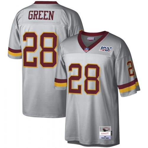 Washington Washington Commanders #28 Darrell Green Mitchell & Ness 100 Retired Player Platinum Jersey Men's cheap jerseys for sale - CheapJerseys.Shop