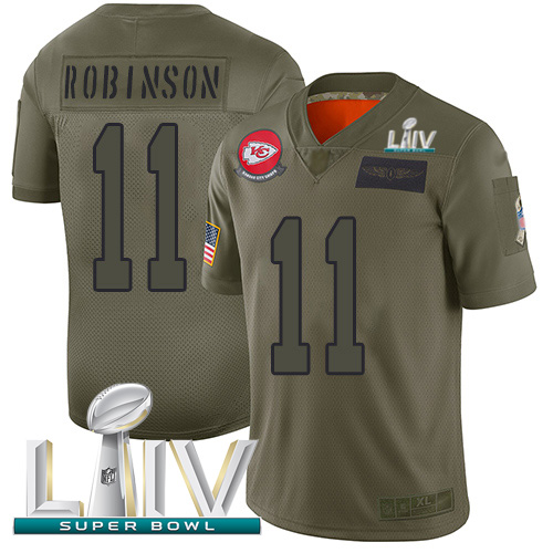 Kansas City Chiefs #11 Demarcus Robinson Camo Super Bowl LIV 2020 Men's Stitched Limited 2019 Salute To Service Jersey Men's cheap jerseys for sale - CheapJerseys.Shop