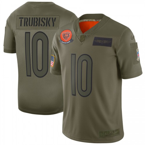 Chicago Bears #10 Mitchell Trubisky Camo Men's Stitched Limited 2019 Salute To Service Jersey Men's cheap jerseys for sale - CheapJerseys.Shop