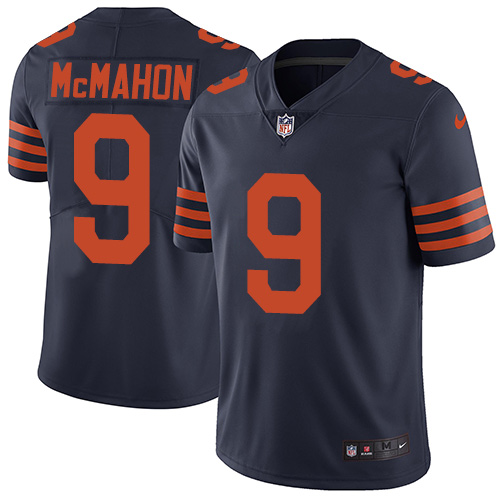 Chicago Bears #9 Jim McMahon Navy Blue Alternate Men's Stitched Vapor Untouchable Limited Jersey Men's cheap jerseys for sale - CheapJerseys.Shop