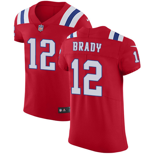 Patriots #12 Tom Brady Red Alternate Men's Stitched Vapor Untouchable Elite Jersey cheap jerseys for sale - CheapJerseys.Shop