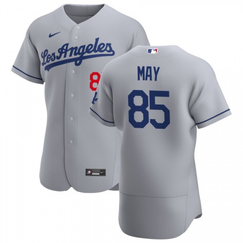 Los Angeles Los Angeles Dodgers #85 Dustin May Men's Gray Road 2020 Authentic Team Jersey Men's cheap jerseys for sale - CheapJerseys.Shop