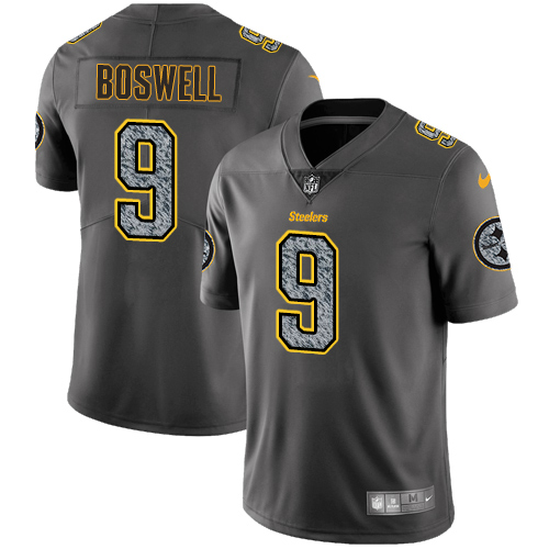Pittsburgh Steelers #9 Chris Boswell Gray Static Men's Stitched Vapor Untouchable Limited Jersey Men's cheap jerseys for sale - CheapJerseys.Shop