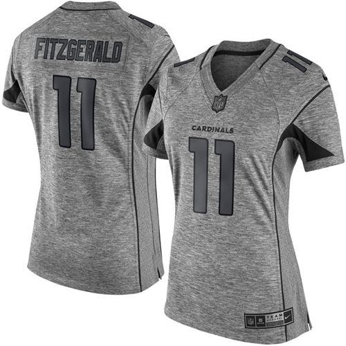 Cardinals #11 Larry Fitzgerald Gray Women's Stitched Limited Gridiron Gray Jersey cheap jerseys for sale - CheapJerseys.Shop